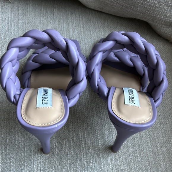Steve Madden kenley Purple lavender Braided Heels size 7 - Picture 6 of 11